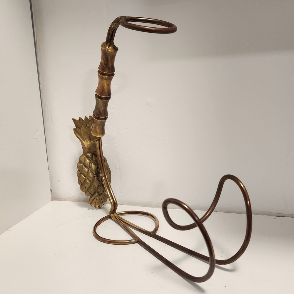Brass Pineapple Wine Bottle Holder